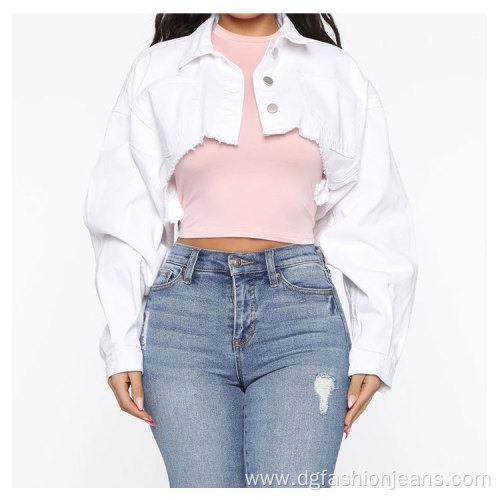 Vintage Crop Top Short Women Summer Jacket